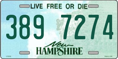 NH license plate 3897274