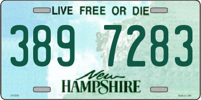 NH license plate 3897283