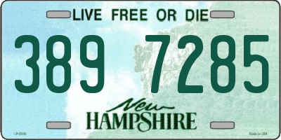 NH license plate 3897285