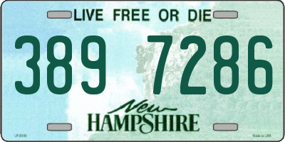 NH license plate 3897286