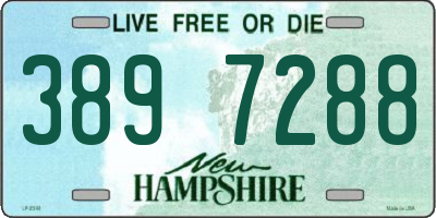 NH license plate 3897288