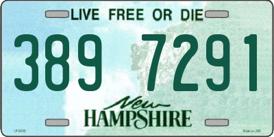 NH license plate 3897291