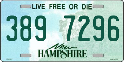 NH license plate 3897296