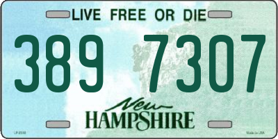 NH license plate 3897307