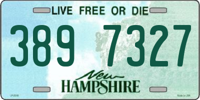 NH license plate 3897327