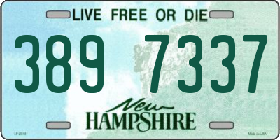 NH license plate 3897337