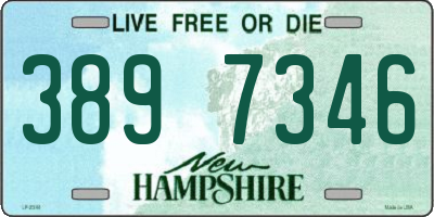 NH license plate 3897346