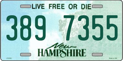 NH license plate 3897355