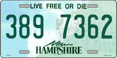 NH license plate 3897362