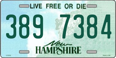 NH license plate 3897384