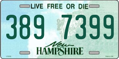NH license plate 3897399