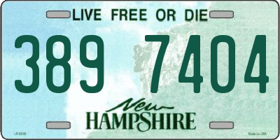 NH license plate 3897404