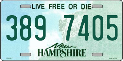 NH license plate 3897405