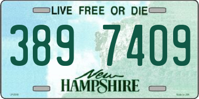 NH license plate 3897409