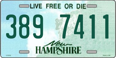 NH license plate 3897411