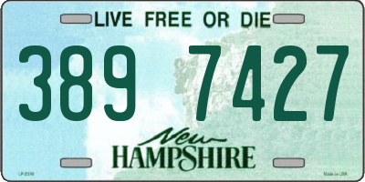 NH license plate 3897427