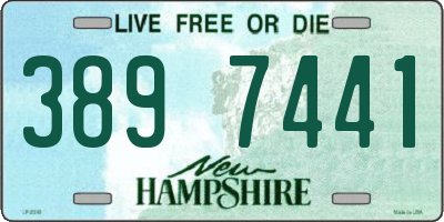 NH license plate 3897441