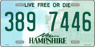 NH license plate 3897446