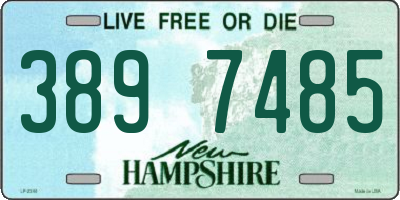 NH license plate 3897485