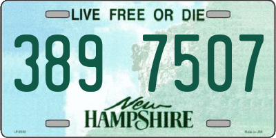 NH license plate 3897507