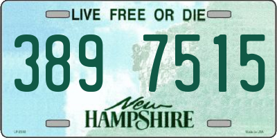 NH license plate 3897515