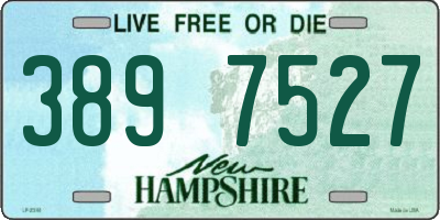 NH license plate 3897527