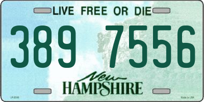 NH license plate 3897556