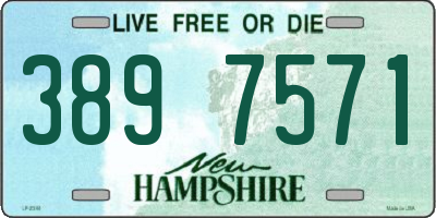 NH license plate 3897571