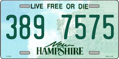 NH license plate 3897575