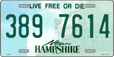 NH license plate 3897614