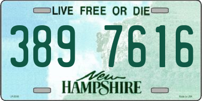 NH license plate 3897616