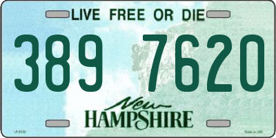 NH license plate 3897620