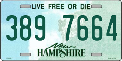 NH license plate 3897664