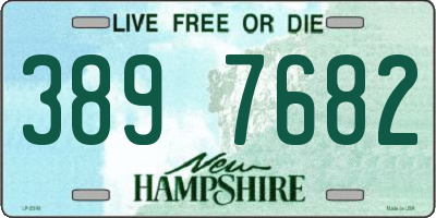 NH license plate 3897682