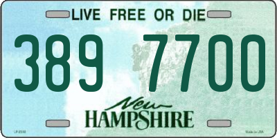 NH license plate 3897700