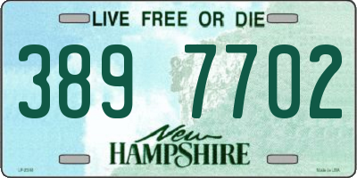 NH license plate 3897702