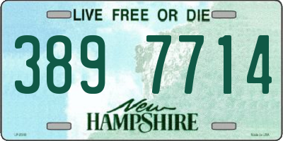 NH license plate 3897714