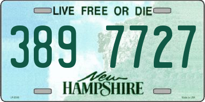 NH license plate 3897727