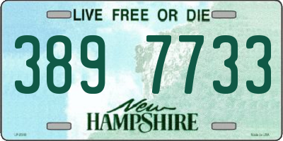 NH license plate 3897733