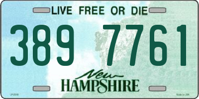 NH license plate 3897761