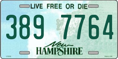 NH license plate 3897764