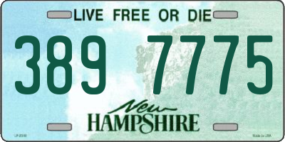 NH license plate 3897775