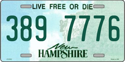 NH license plate 3897776