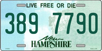 NH license plate 3897790