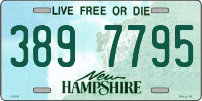 NH license plate 3897795
