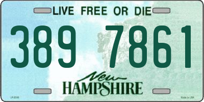 NH license plate 3897861