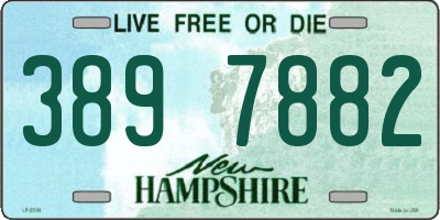 NH license plate 3897882