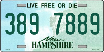 NH license plate 3897889