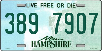 NH license plate 3897907