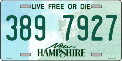 NH license plate 3897927